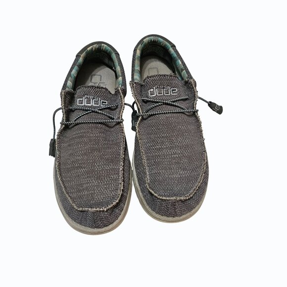 Hey Dude Wally Sox Charcoal Mens Size 11 Comfort Casual Shoes - Picture 10 of 13